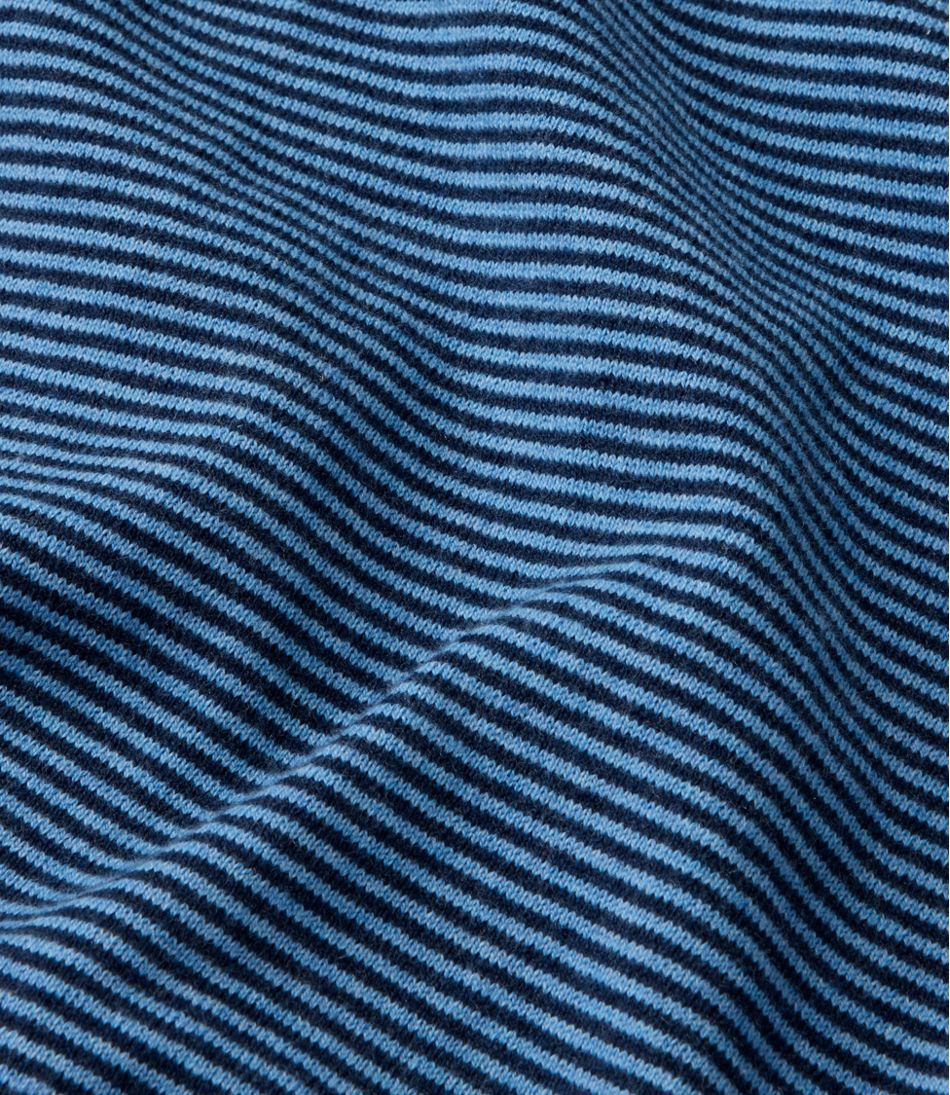 Stripe Crewneck Men's All Seasons Cotton Blend Sweater