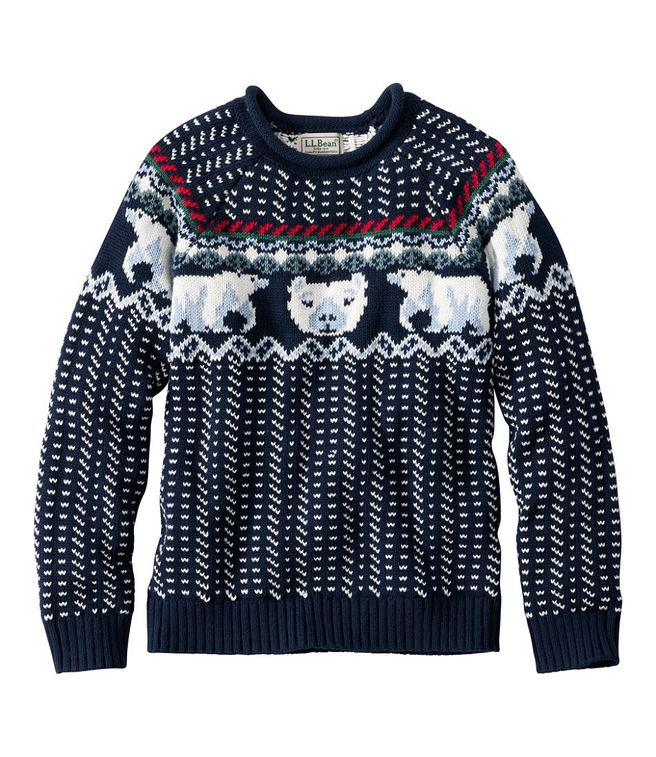 Kids' Cotton Rollneck Sweater