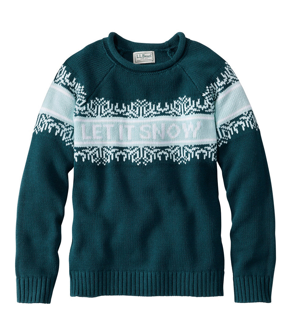 Kids' Cotton Rollneck Sweater