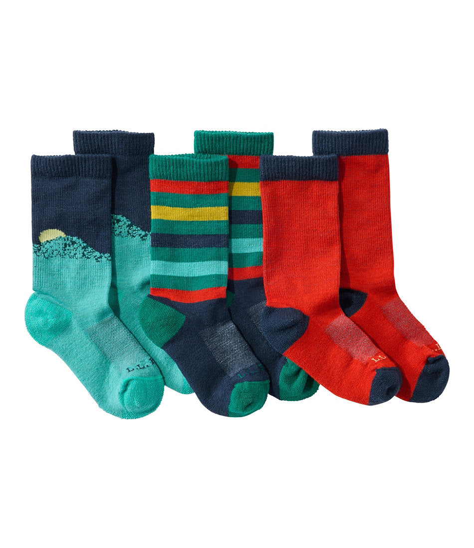 3-Pack Kids' Camden Trail Socks
