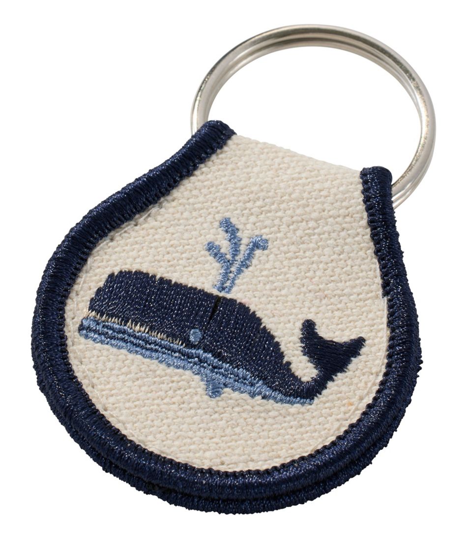 Whale Embroidered Patch Charm