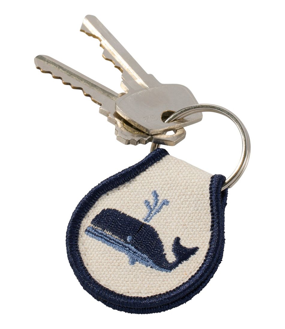 Whale Embroidered Patch Charm