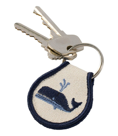 Embroidered Patch Charm, Whale