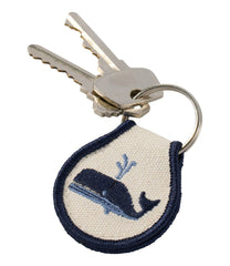Whale Embroidered Patch Charm