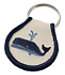 Whale Embroidered Patch Charm