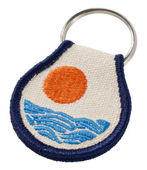 Sun & Waves Embroidered Patch Charm
