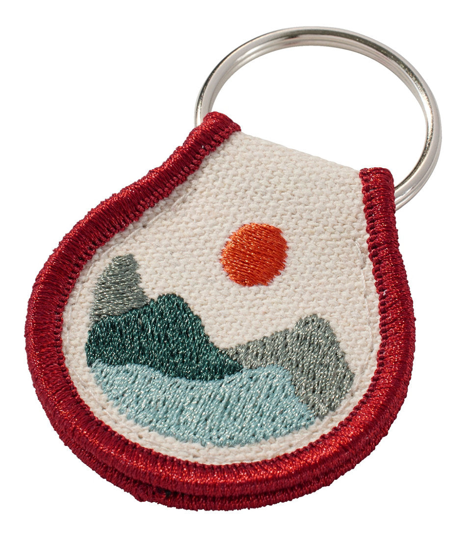 Embroidered Patch Charm Mountains