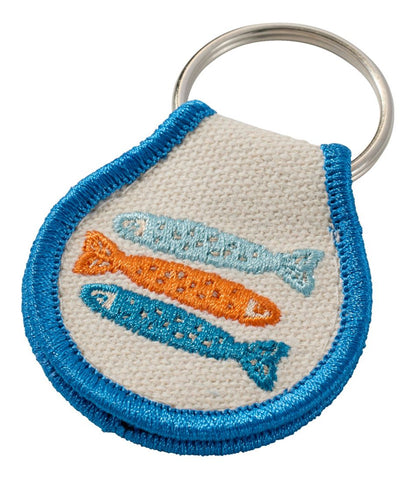 Embroidered Patch Charm, Fish
