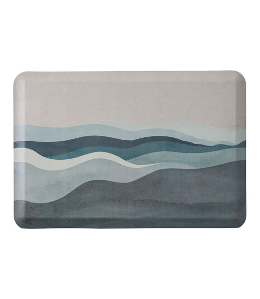 Happy Feet Comfort Mat, Watercolor Waves