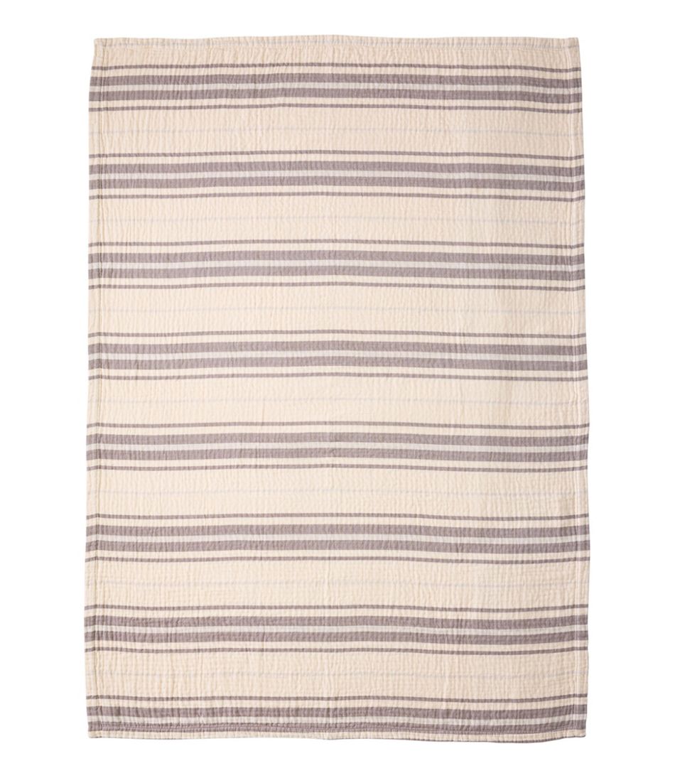 Stripe Lightweight Cotton Gauze Throw