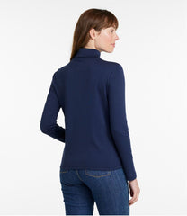 Women's Pima Cotton Turtleneck Long-Sleeve