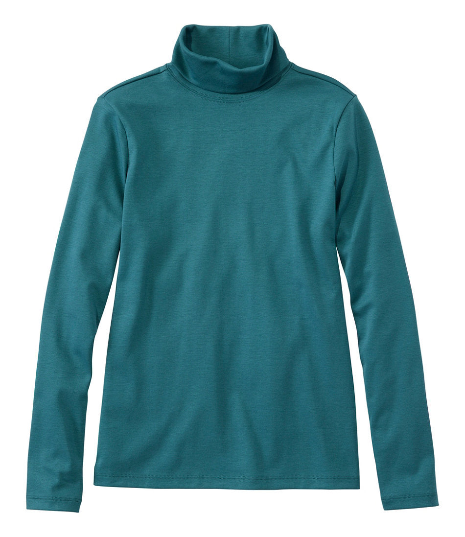 Women's Pima Cotton Turtleneck Long-Sleeve