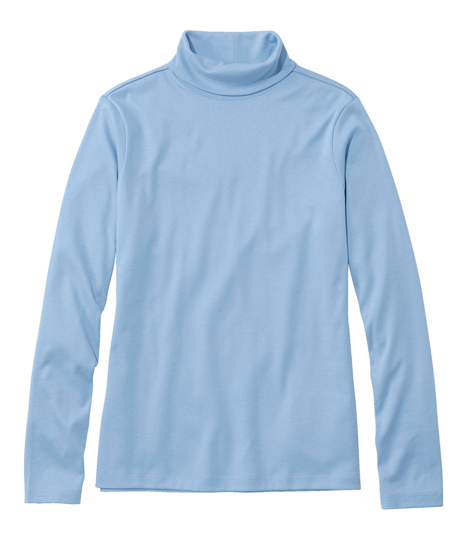Women's Pima Cotton Turtleneck Long-Sleeve