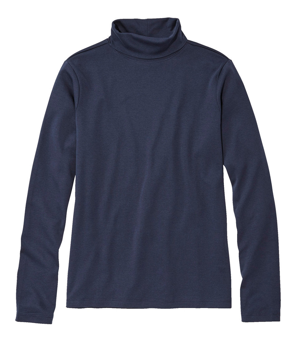 Women's Pima Cotton Turtleneck Long-Sleeve