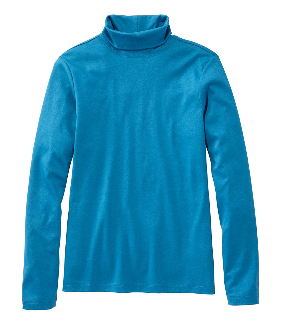 Women's Pima Cotton Turtleneck Long-Sleeve
