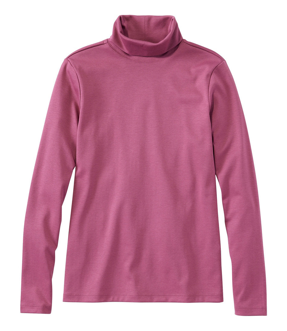 Women's Pima Cotton Turtleneck Long-Sleeve