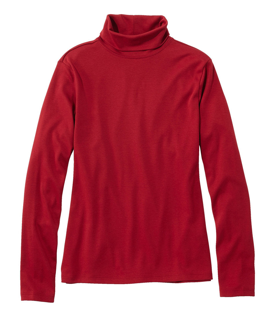 Women's Pima Cotton Turtleneck Long-Sleeve