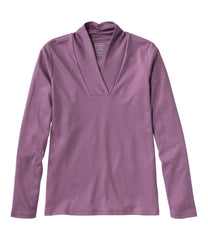 Women's Pima Cotton Tee Shawl Long-Sleeve