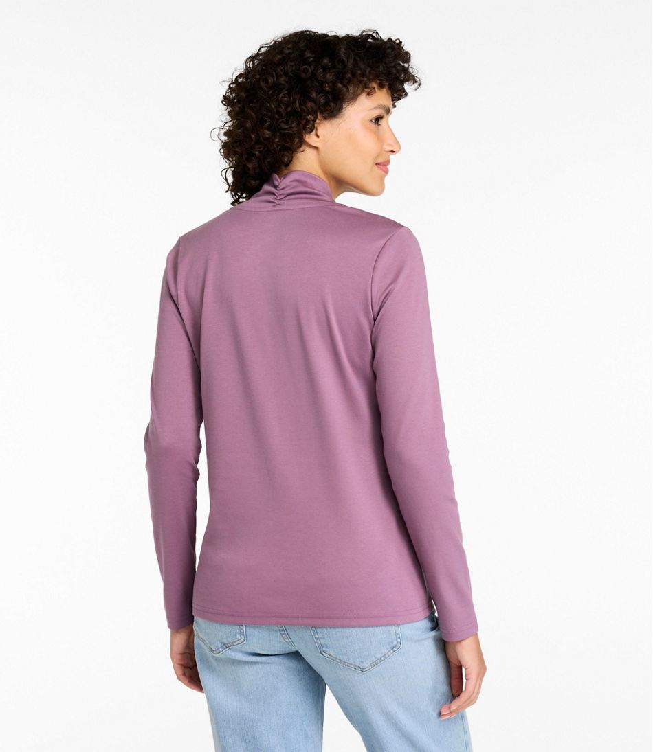 Women's Pima Cotton Tee Shawl Long-Sleeve