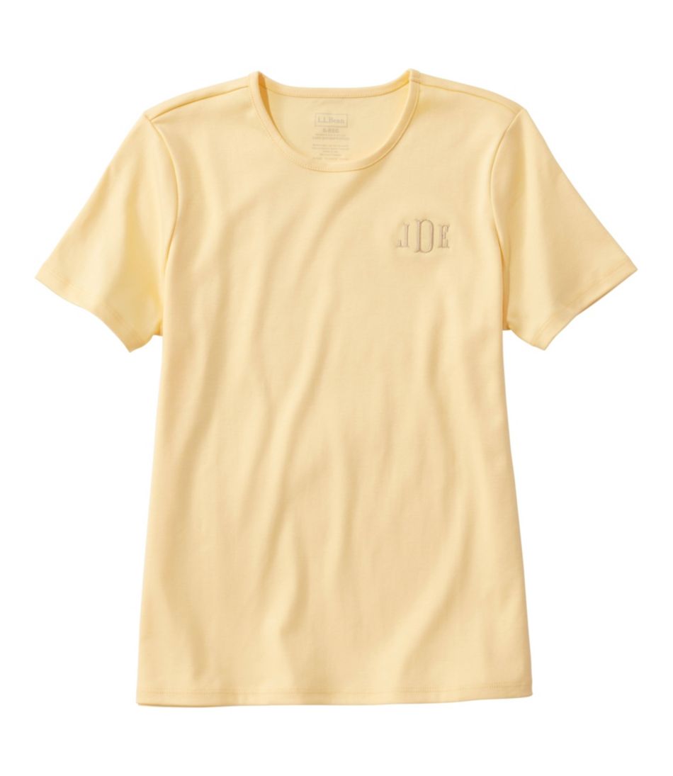 Women's Pima Cotton Tee Short-Sleeve Crewneck