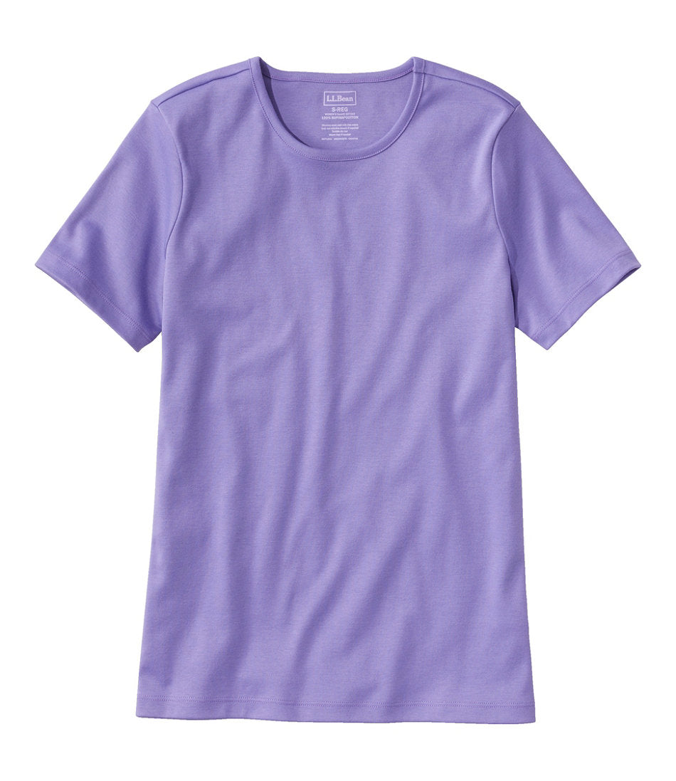 Women's Pima Cotton Tee Short-Sleeve Crewneck