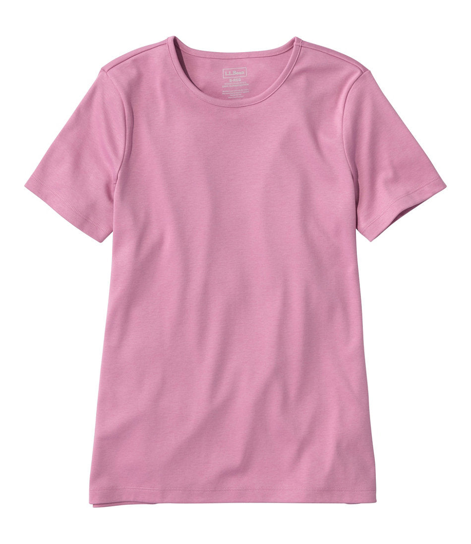 Women's Pima Cotton Tee Short-Sleeve Crewneck