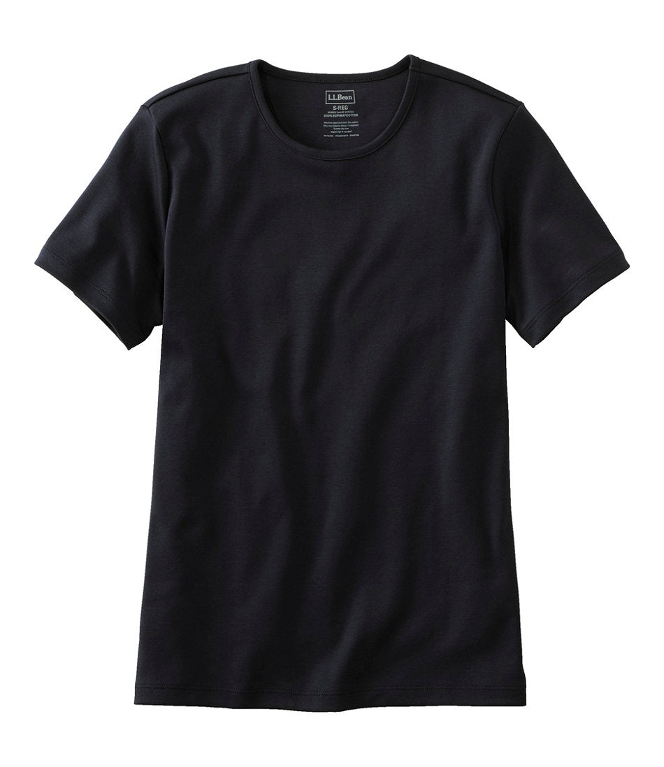 Women's Pima Cotton Tee Short-Sleeve Crewneck