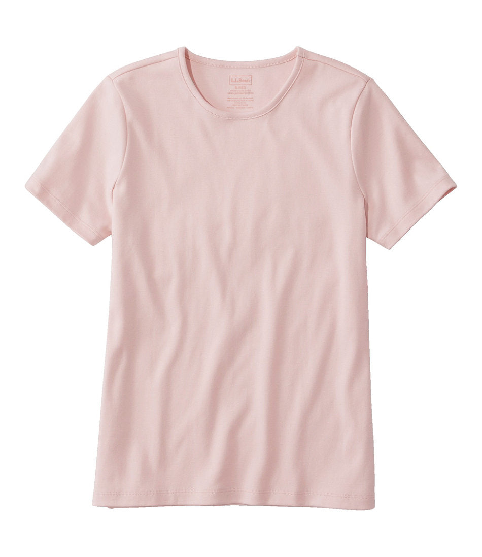 Women's Pima Cotton Tee Short-Sleeve Crewneck
