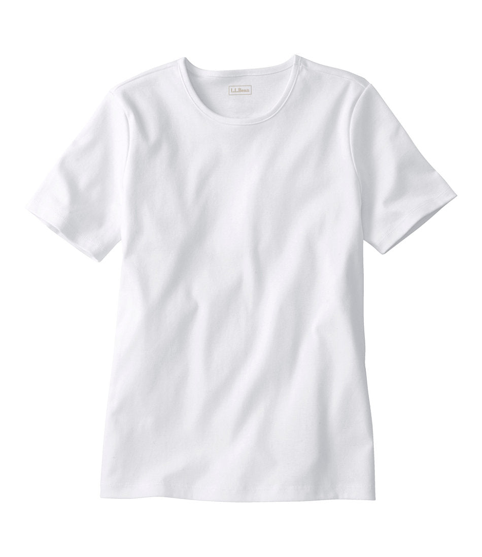 Women's Pima Cotton Tee Short-Sleeve Crewneck