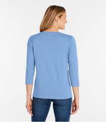 Three-Quarter-Sleeve Women's L.L.Bean V-Neck