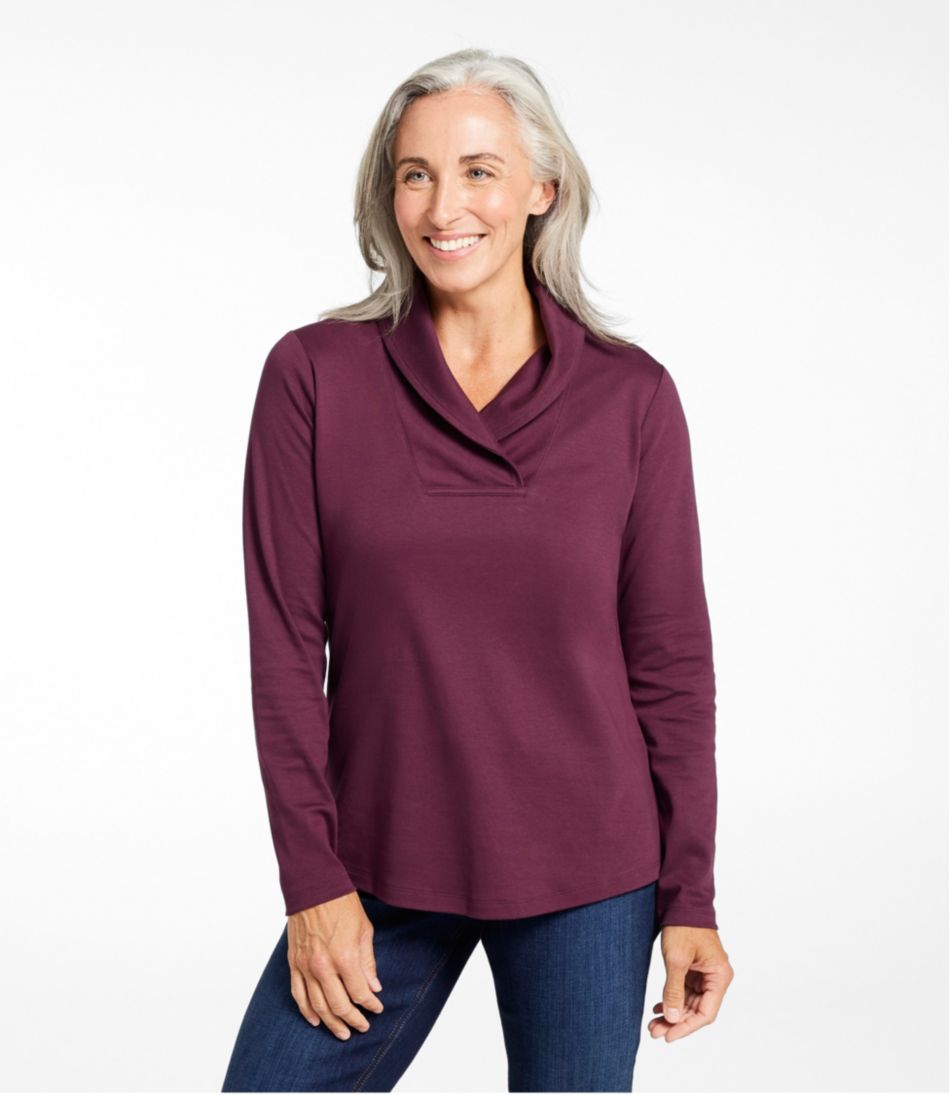 Long-Sleeve Shawl Collar Women's L.L.Bean Pullover