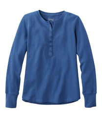 Women's Waffle-Knit Henley