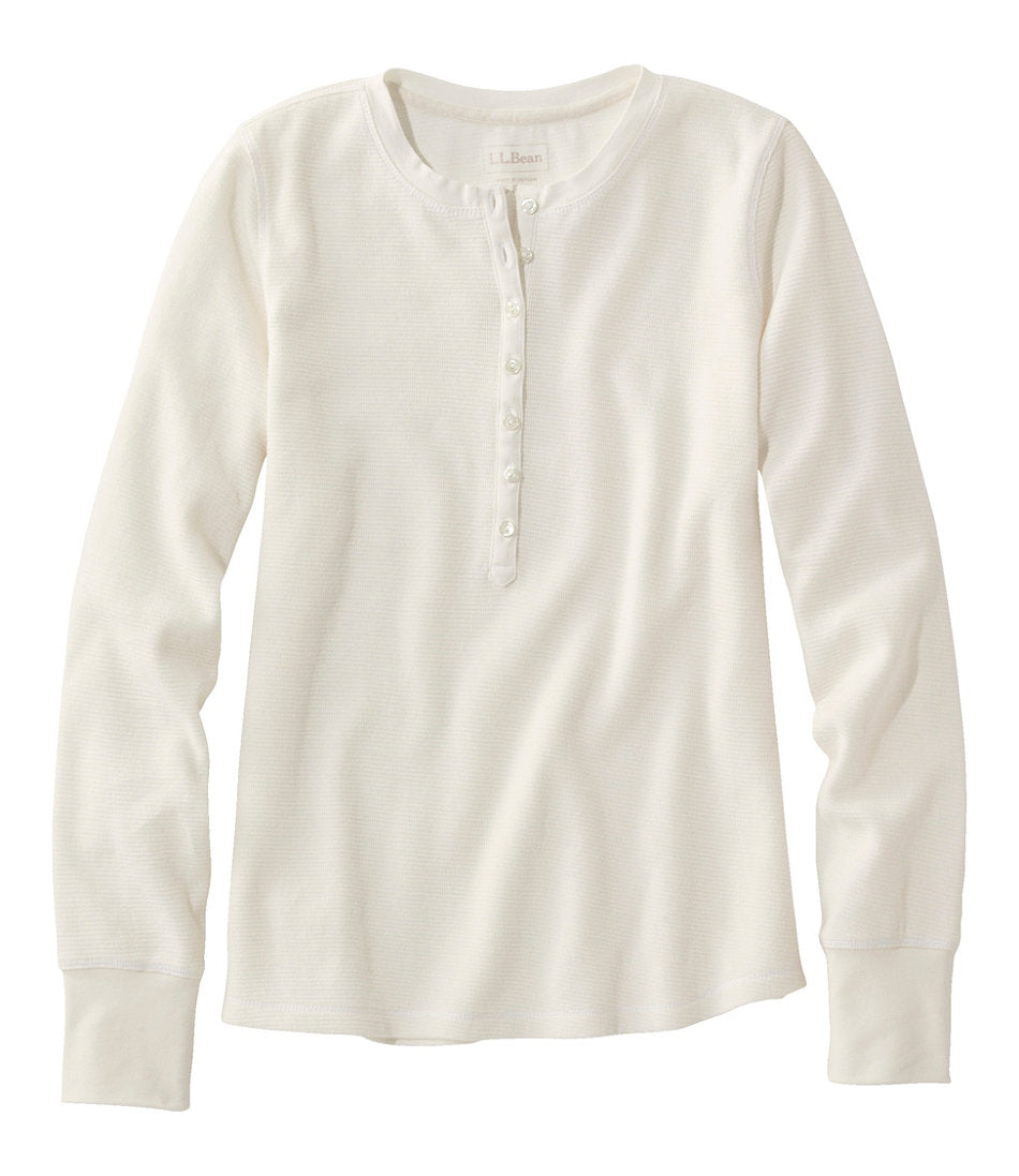 Women's Waffle-Knit Henley