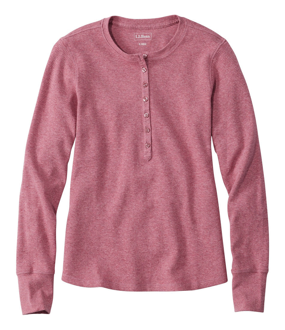 Women's Waffle-Knit Henley