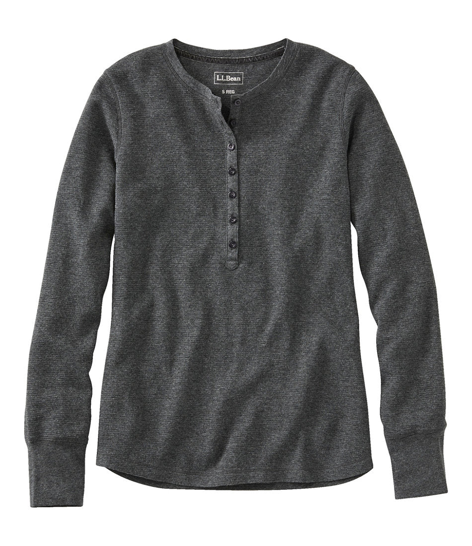 Women's Waffle-Knit Henley
