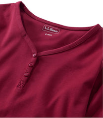 Women's L.L.Bean V-Neck Henley Long-Sleeve