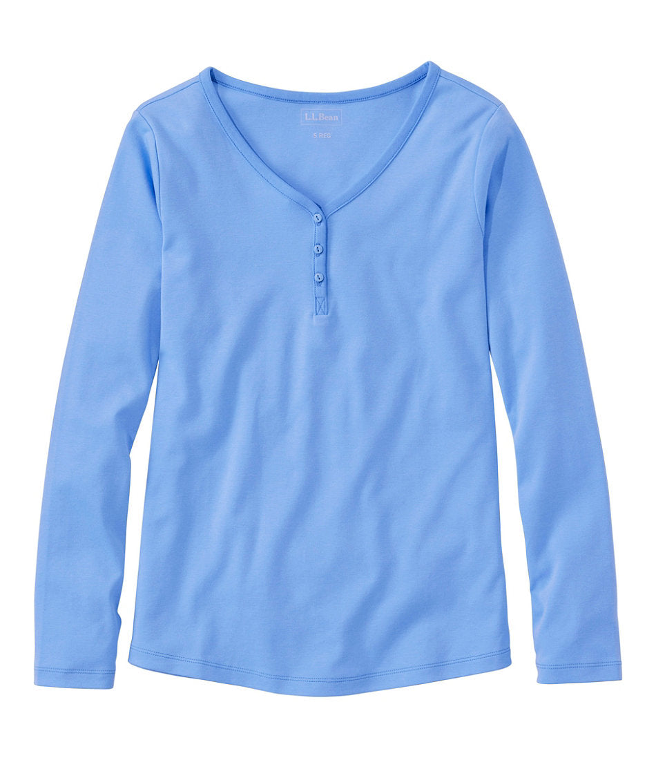 Women's L.L.Bean V-Neck Henley Long-Sleeve