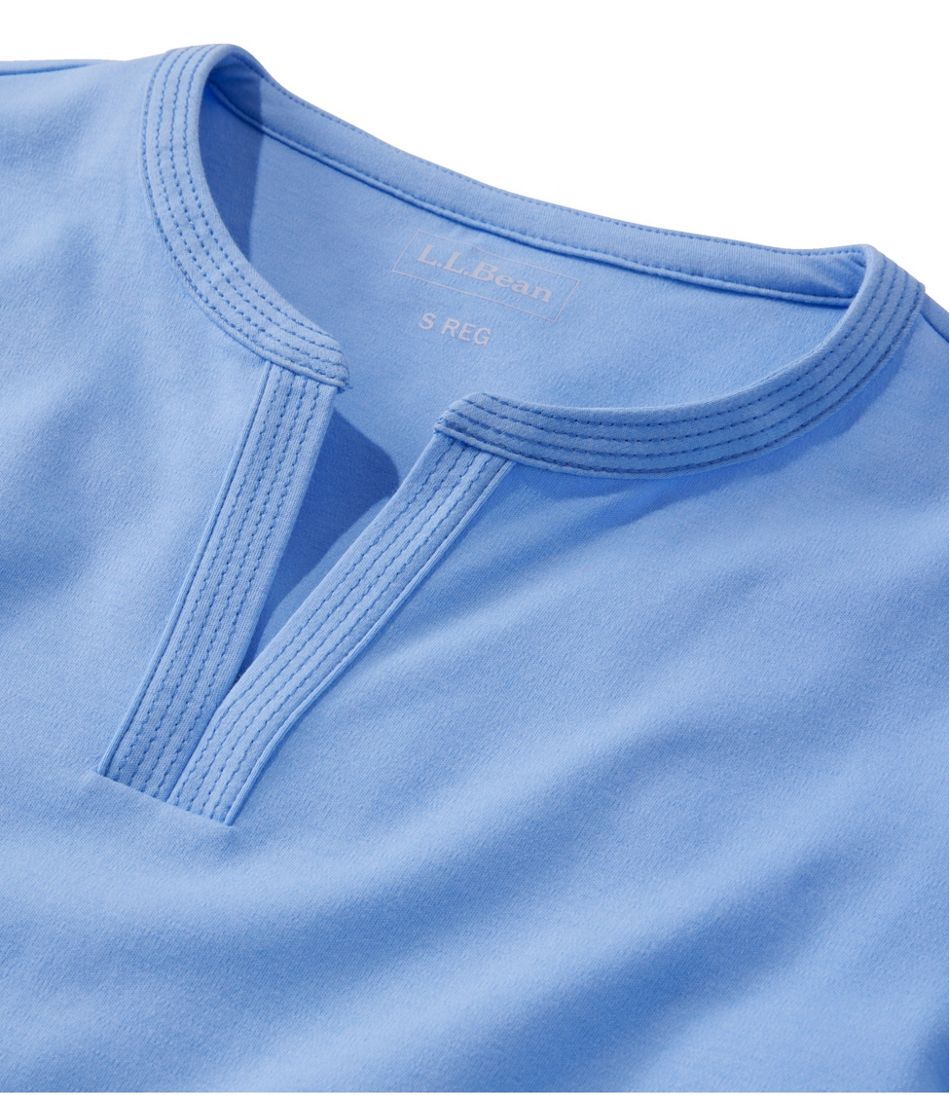 Women's L.L.Bean Tee Three-Quarter-Sleeve Splitneck Tunic