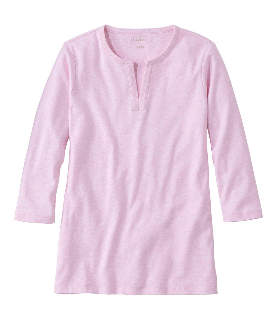 Women's L.L.Bean Tee Three-Quarter-Sleeve Splitneck Tunic