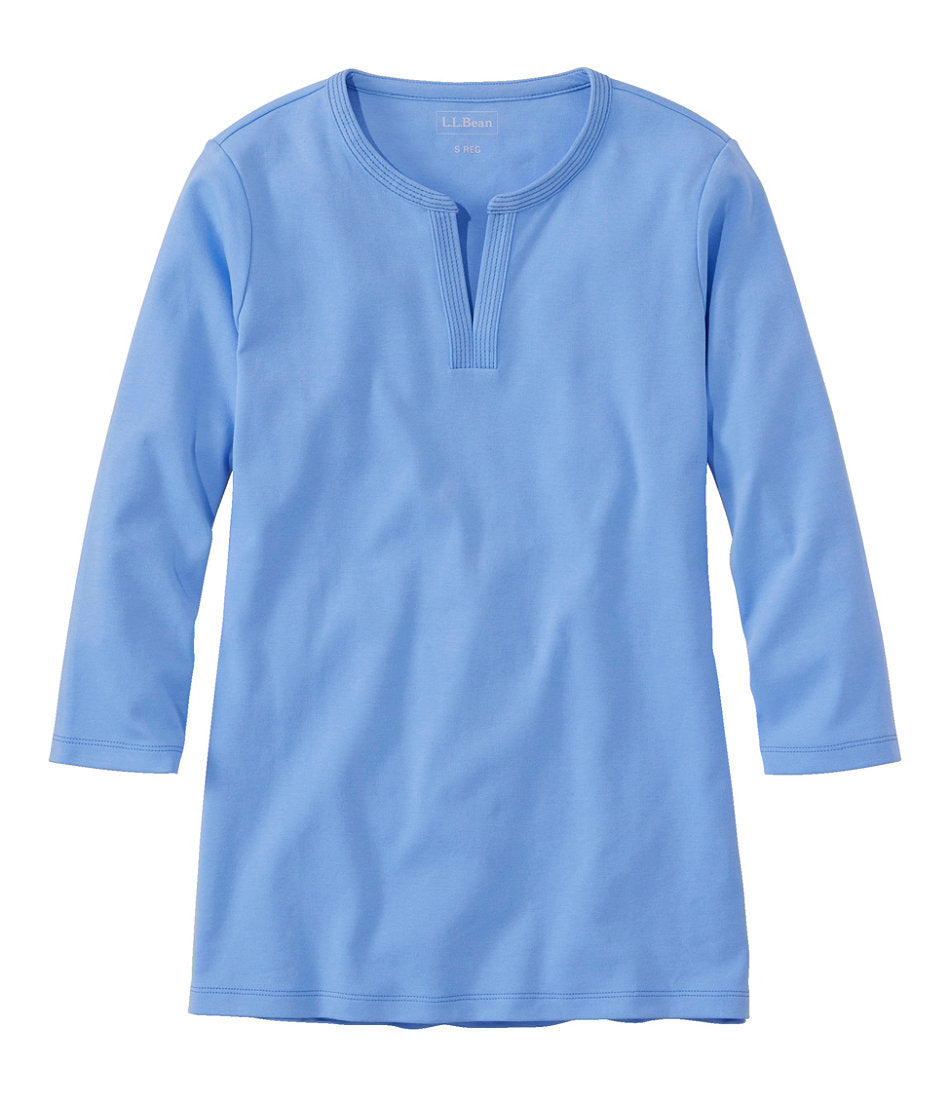 Women's L.L.Bean Tee Three-Quarter-Sleeve Splitneck Tunic