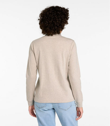 Women's L.L.Bean Interlock Mock-Turtleneck, Long-Sleeve