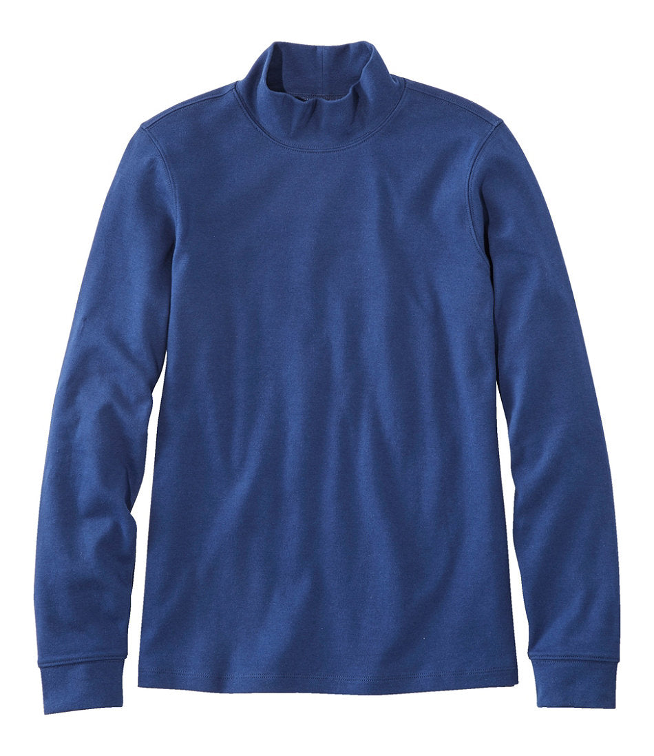 Long-Sleeve Women's L.L.Bean Interlock Mock-Turtleneck