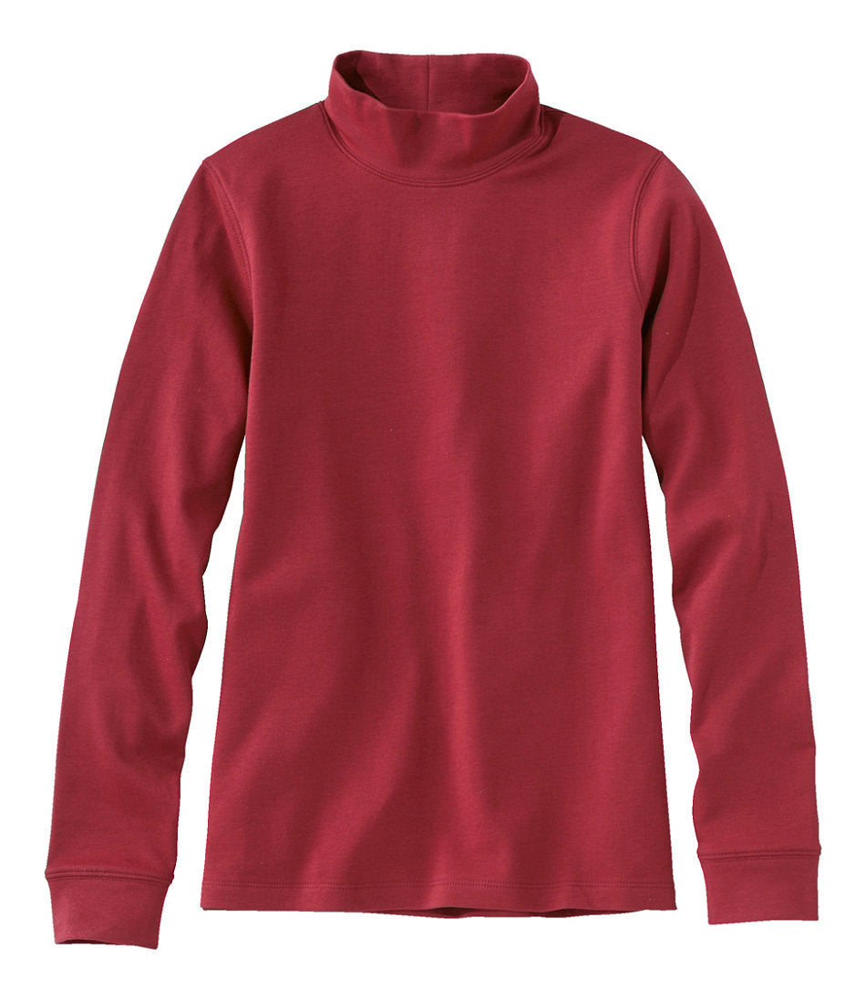 Long-Sleeve Women's L.L.Bean Interlock Mock-Turtleneck