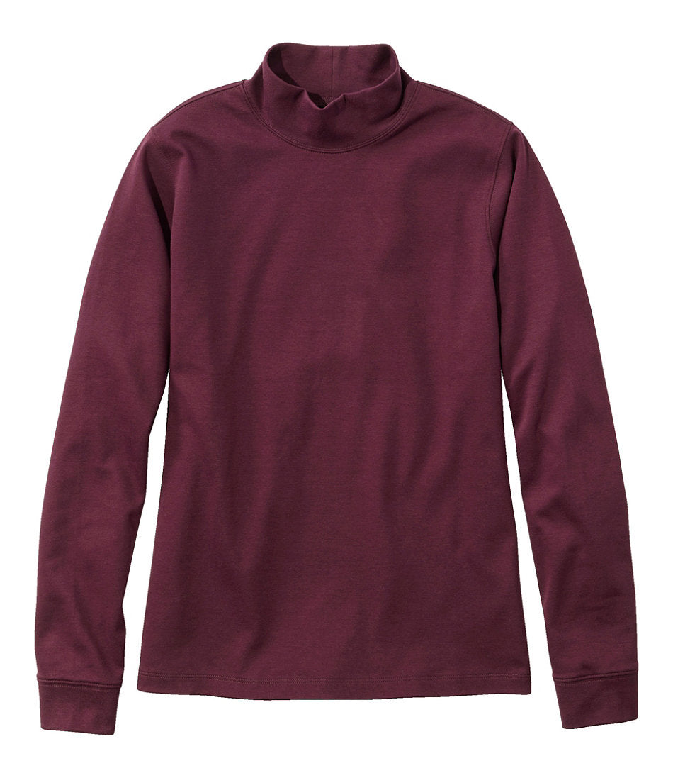 Long-Sleeve Women's L.L.Bean Interlock Mock-Turtleneck