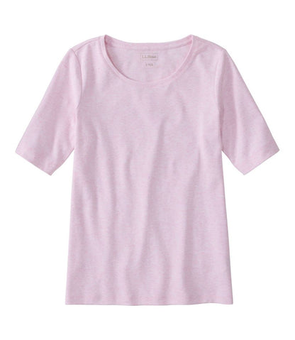 Women's L.L.Bean Jewelneck Tee, Elbow-Sleeve