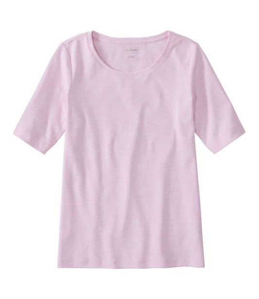 Women's L.L.Bean Jewelneck Tee, Elbow-Sleeve