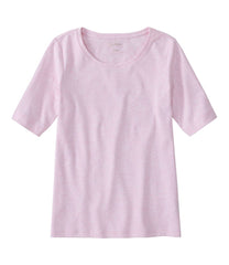 Women's L.L.Bean Jewelneck Tee Elbow-Sleeve