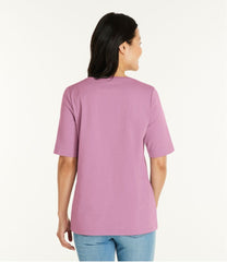 Women's L.L.Bean Jewelneck Tee Elbow-Sleeve