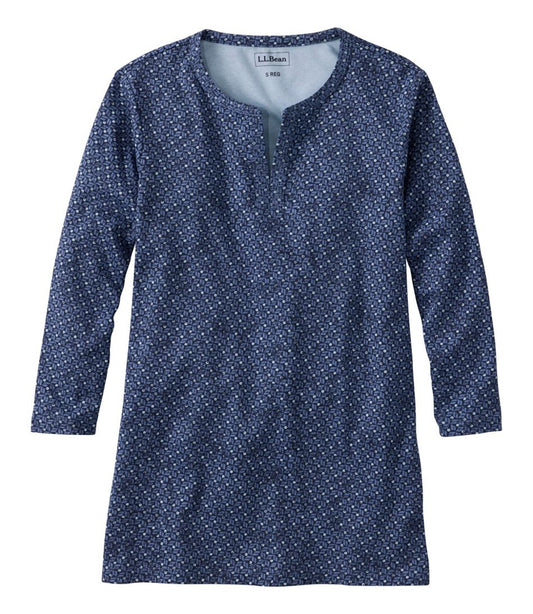 Women's L.L.Bean Tee, Three-Quarter-Sleeve Splitneck Tunic Print