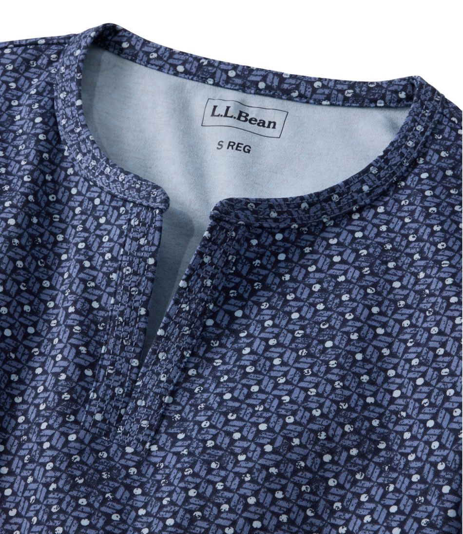 Women's L.L.Bean Tee Three-Quarter-Sleeve Splitneck Tunic Print